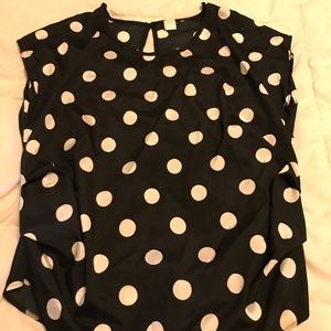 Polka dot blouse